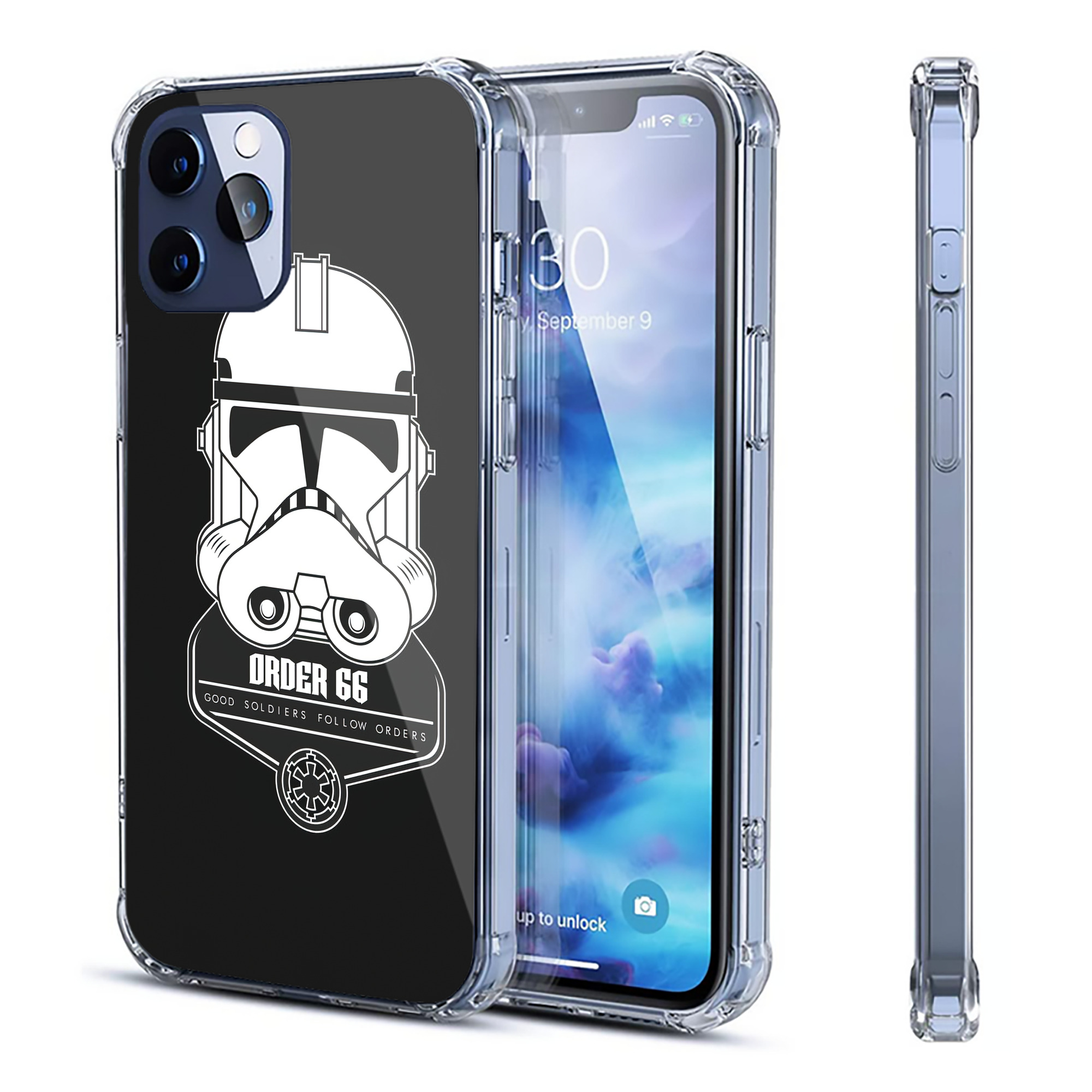（画像用） スター・ウォーズ Star Wars 【iPhone 12シリーズ対応】透明スマホケース（クリアソフトケース）